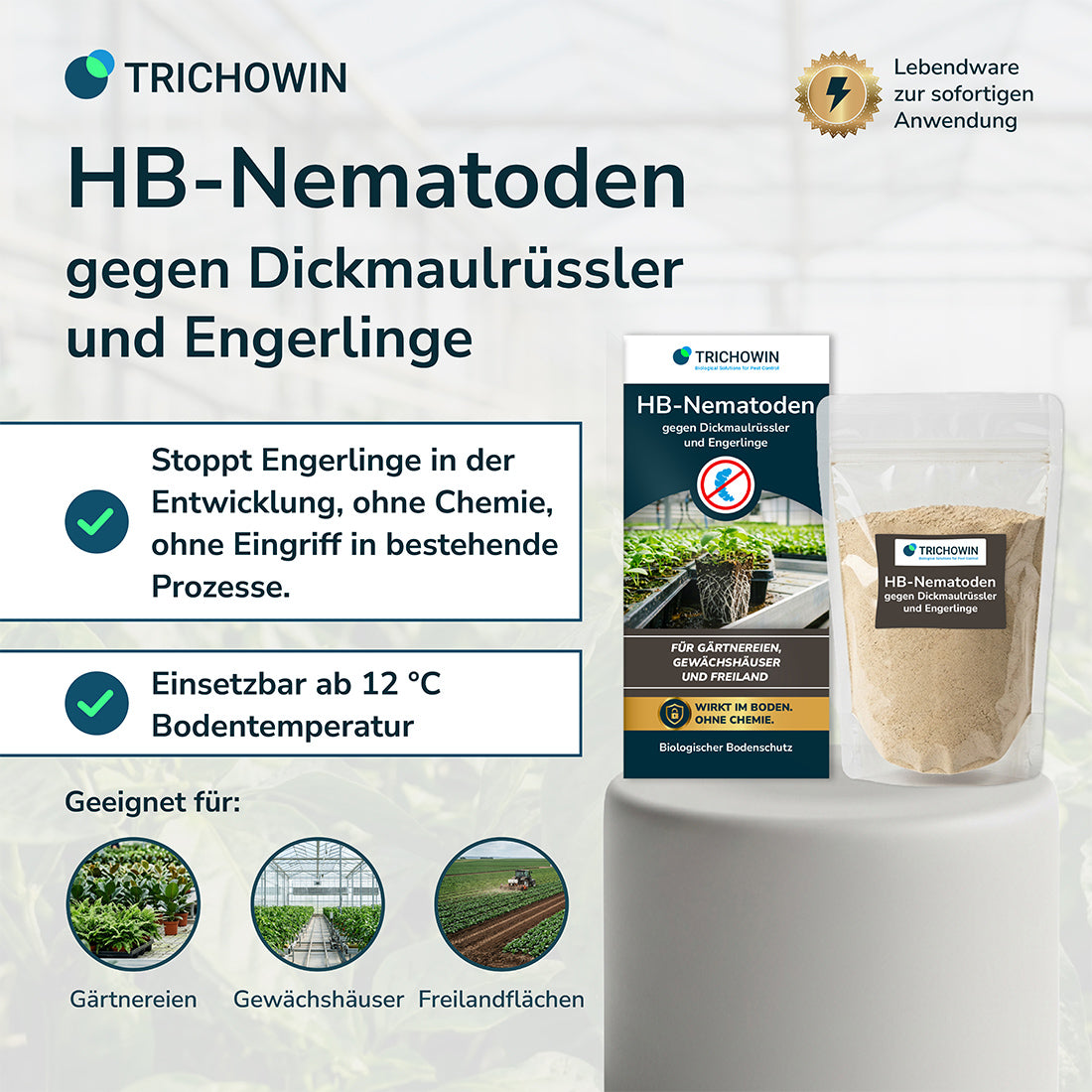 HB-Nematoden gegen Dickmaulrüssler und Engerlinge