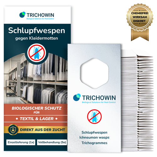 Schlupfwespen gegen Kleidermotten