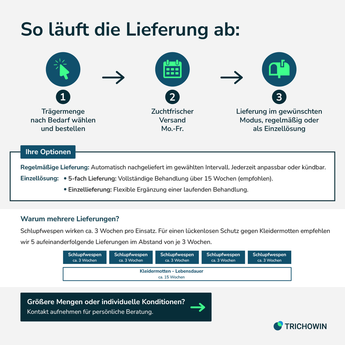 Schlupfwespen gegen Kleidermotten