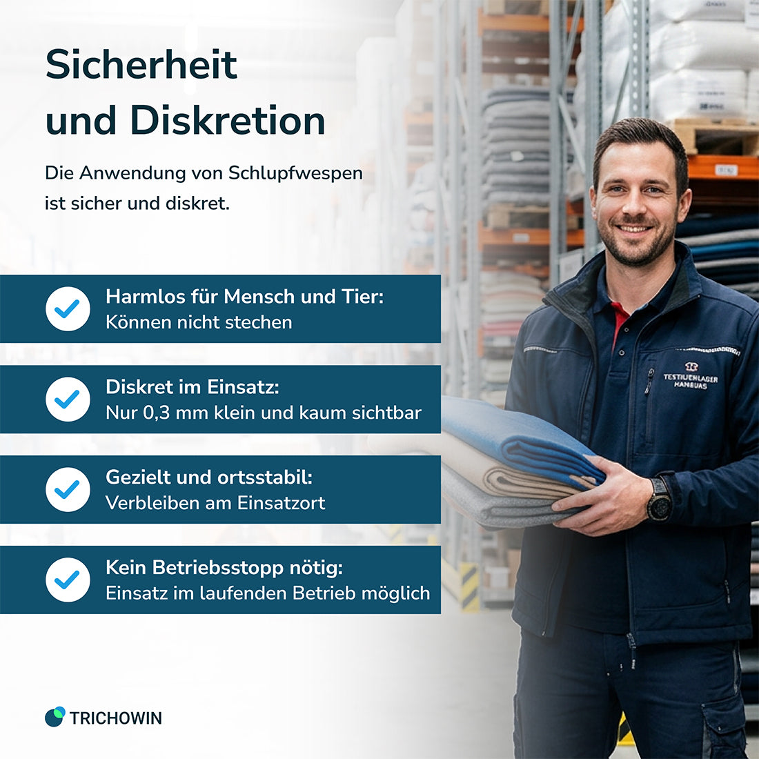 Schlupfwespen gegen Kleidermotten