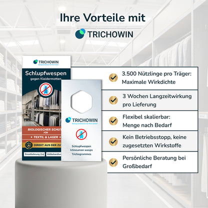 Schlupfwespen gegen Kleidermotten