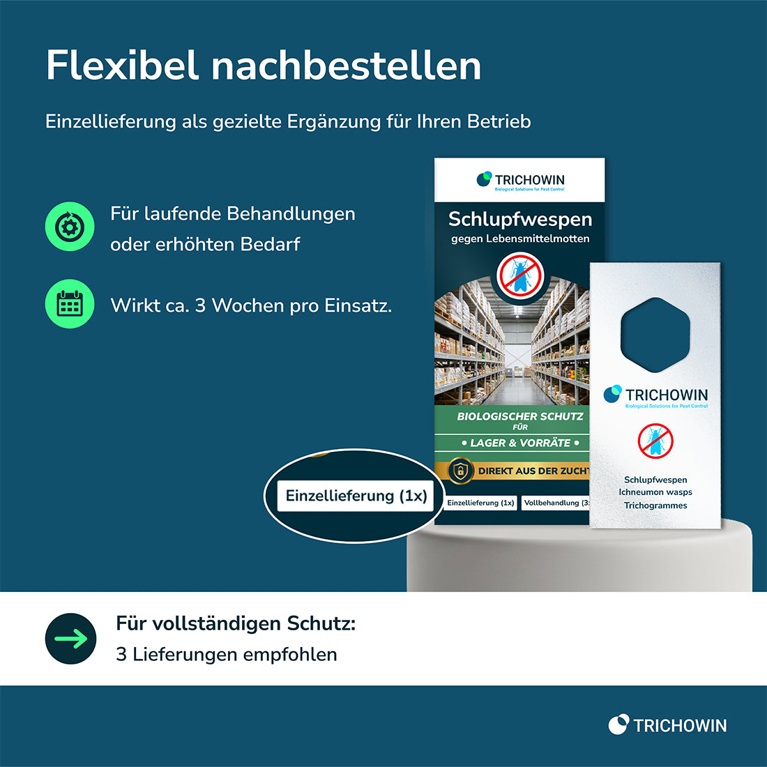 Schlupfwespen gegen Lebensmittelmotten