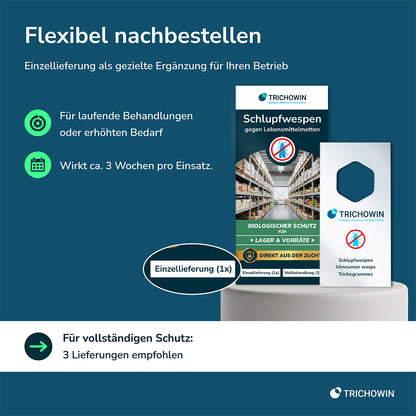 Schlupfwespen gegen Lebensmittelmotten
