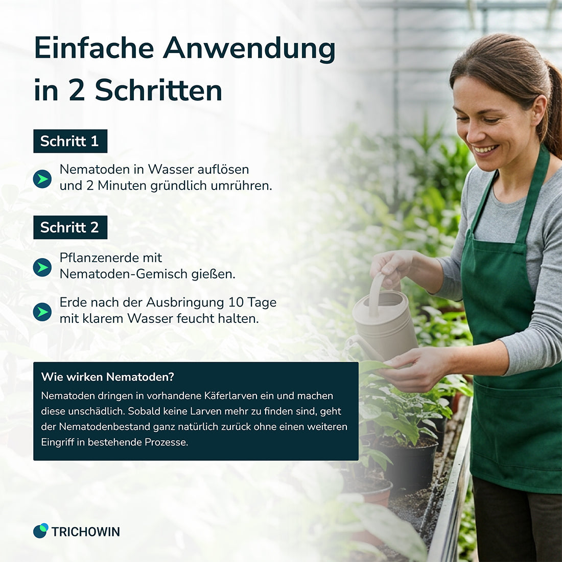 SC-Nematoden gegen Maulwurfsgrillen, Wiesenschnaken und Erdraupen